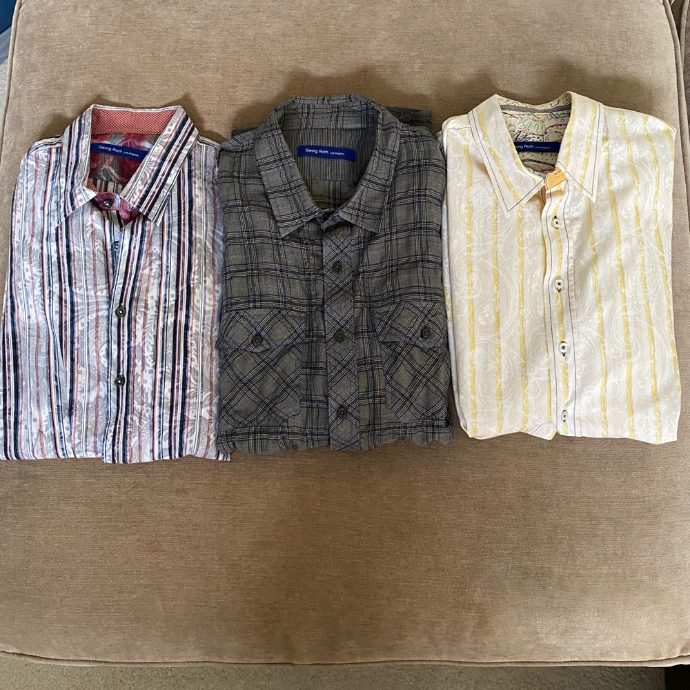 3 Georg Roth Shirts • Bundle • Size XXXL